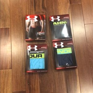 4 pairs of under armour 6” boxerjocks boxer briefs